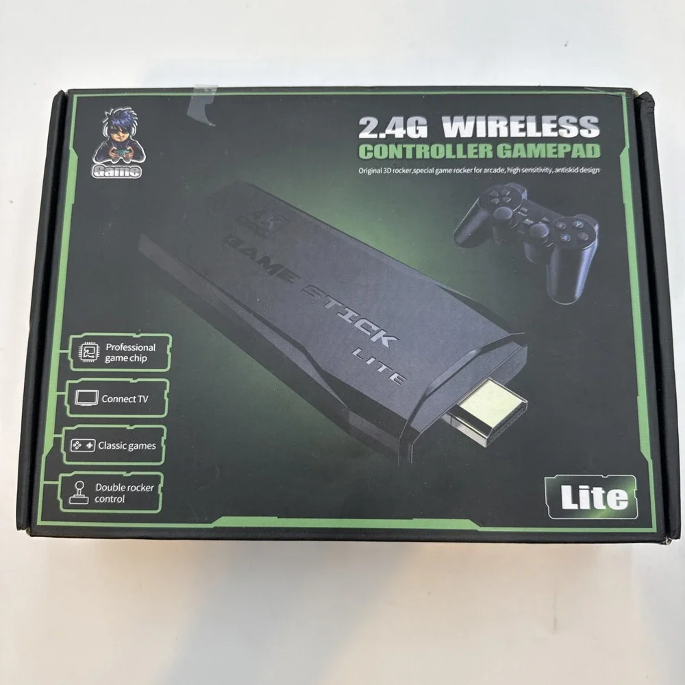 GAME CONTROLLERS 4K HD Video Game Console 20000+ Retro TV Stick 64G‎ 2Wireless